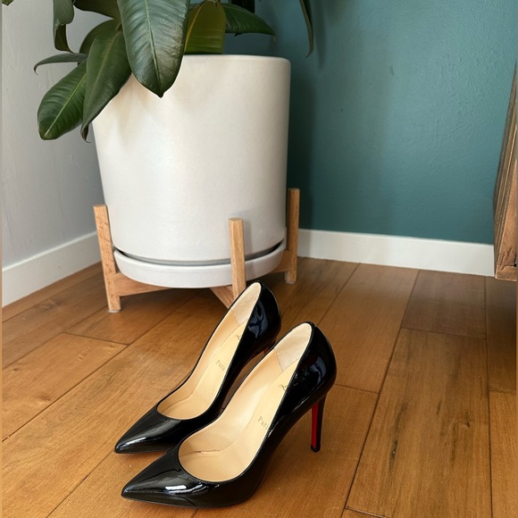 Christian Louboutin Pigalle 100 patent black - Picture 2 of 8